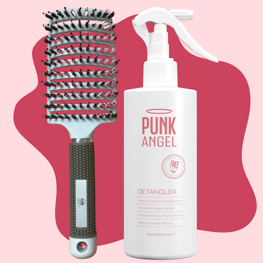 Twin Pack – Detangling Brush + Detangler