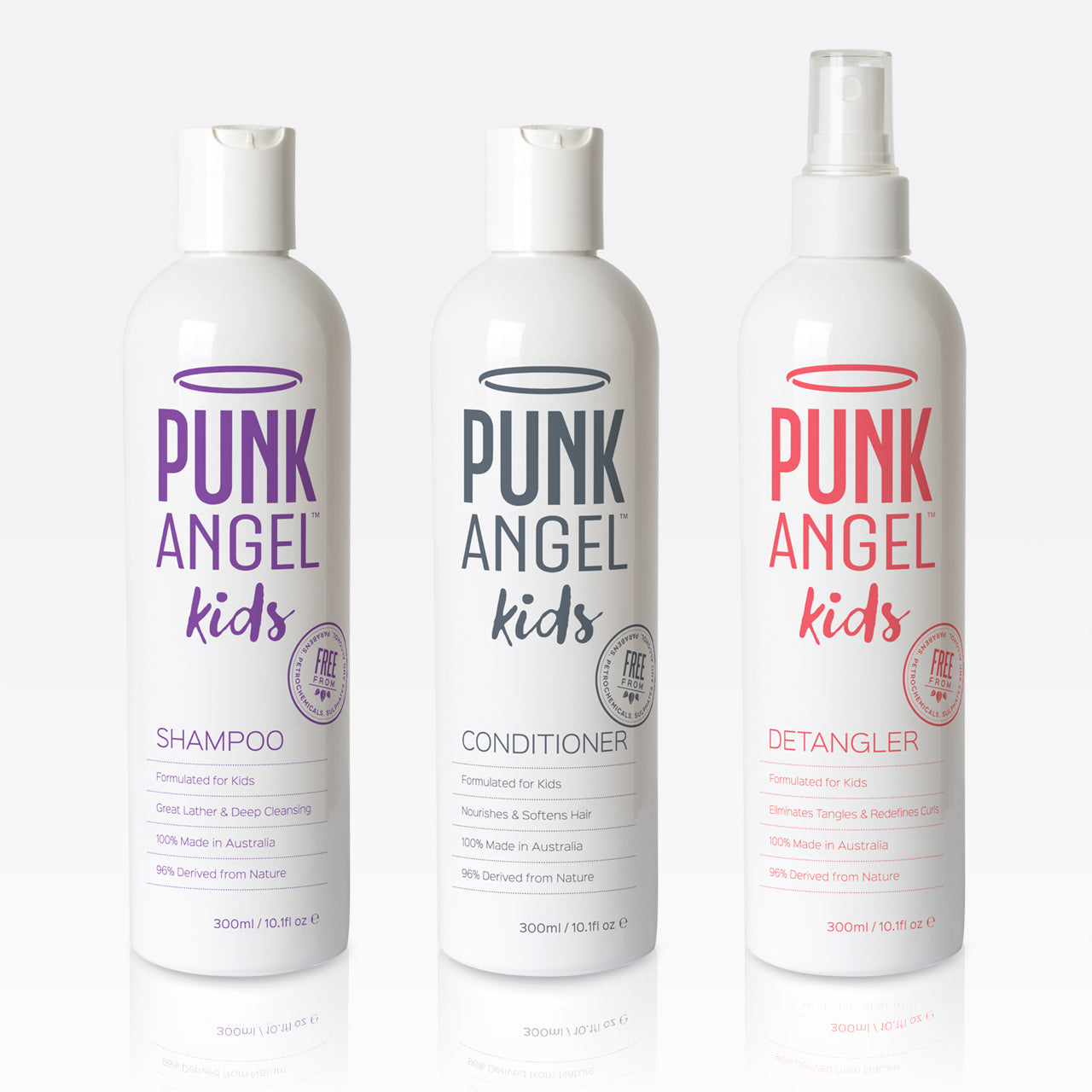 Trio Pack – Shampoo + Conditioner + Detangler